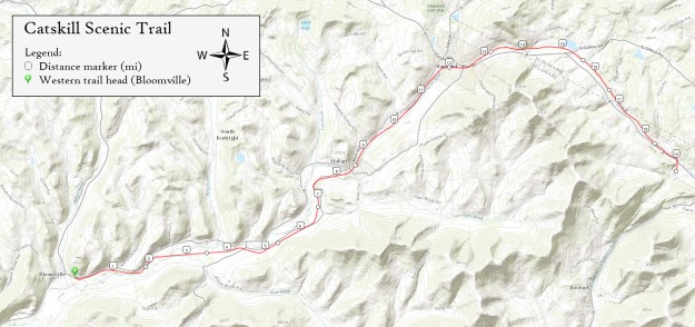Map of Catskill Scenic Trail