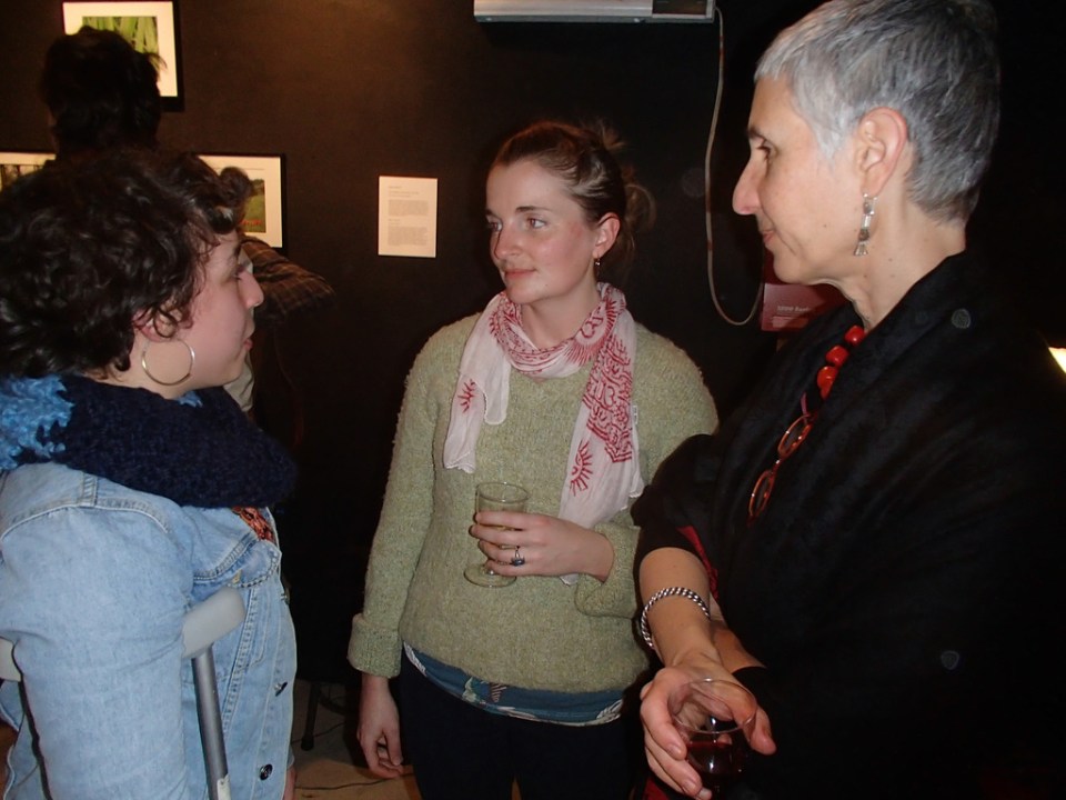 Left to right- Resident artists Colette Aliman + Sarah B Peck + Catherine Tutter